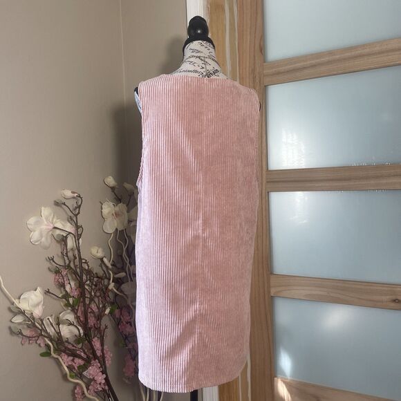 Motel Pink Pinafore Overall Style Dress Size M - Picture 5 of 7